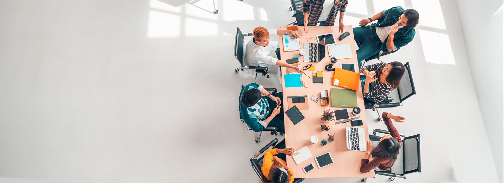 Groupwork at a table